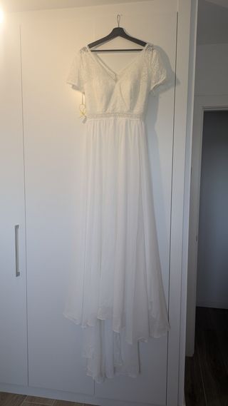 Vestido de novia boho de Milanoo - Talla 44