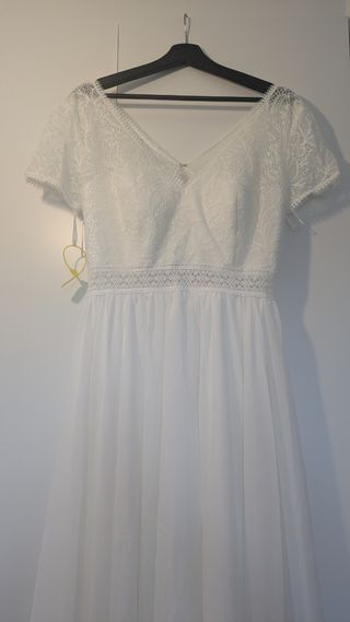 Vestido de novia boho de Milanoo - Talla 44
