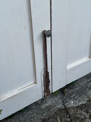 Puerta doble de madera vintage
