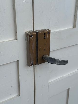 Puerta doble de madera vintage