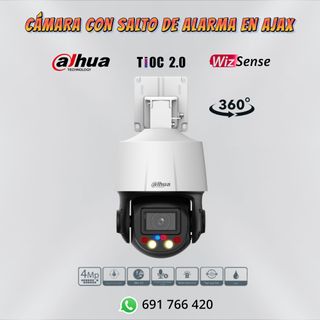 🟢 Cámara Dahua 360 4Mpx Con Salto De Alarma AJAX