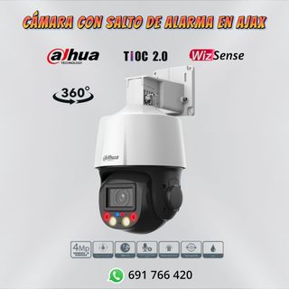 🟢 Cámara Dahua 360 4Mpx Con Salto De Alarma AJAX