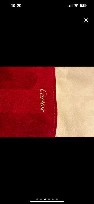 Joyero Cartier rojo