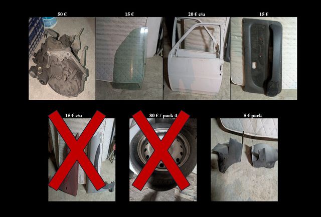 PEÇAS DE REPOSIÇÃO A ESCOLHER PEUGEOT 106