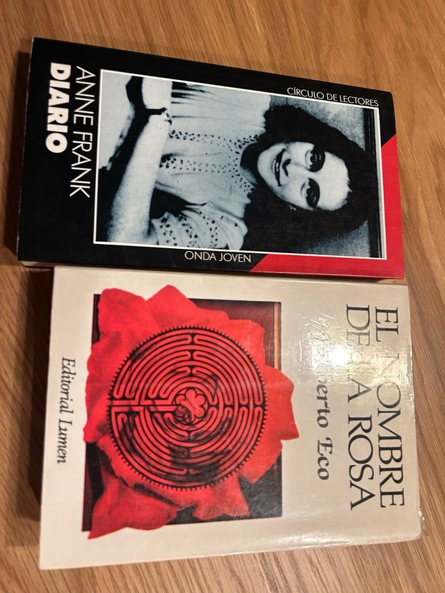 Pack2 libros:Diario de Anne Frank/El nombre de la rosa