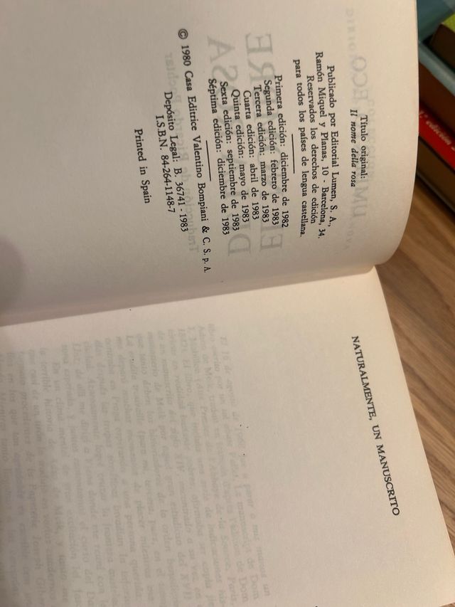 Pack2 libros:Diario de Anne Frank/El nombre de la rosa