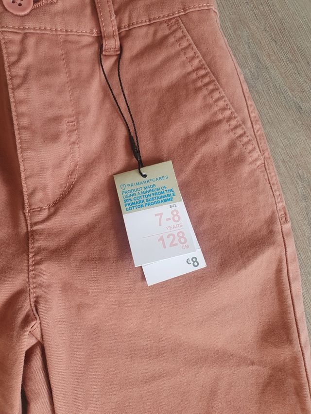 2 pantalones cortos niño - beige y salmón