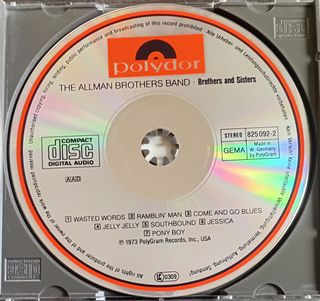 The Allman Brothers Band - Brother and Sisters CD