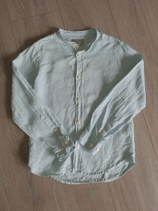 Camisa lino Coconut azul claro