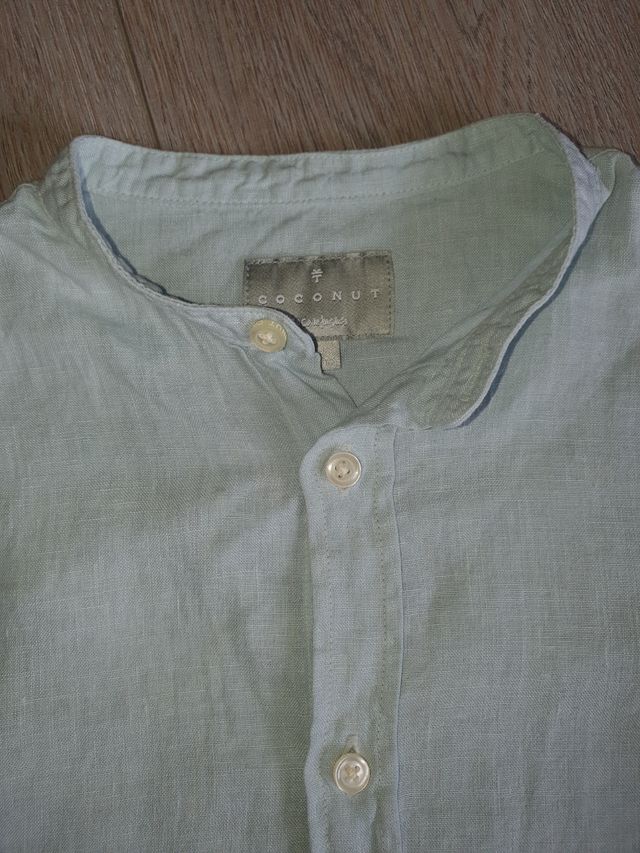 Camisa lino Coconut azul claro