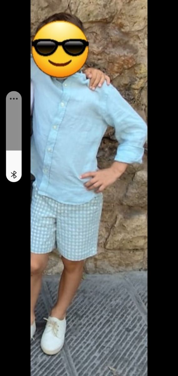 Camisa lino Coconut azul claro