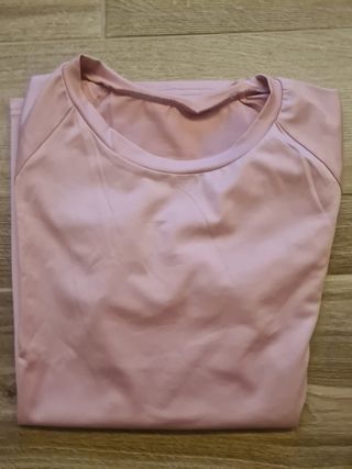 Maglia fitness rosa nuova