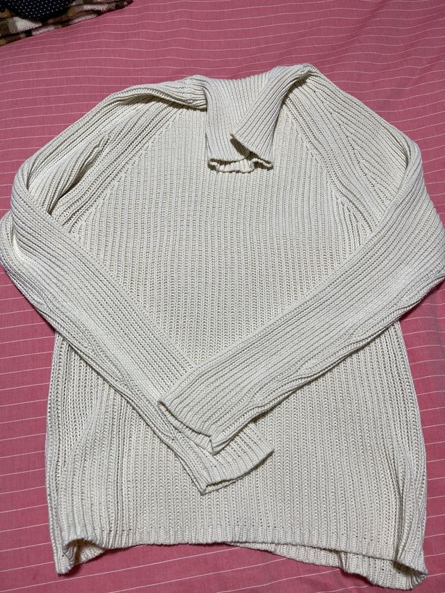 Jersey cuello vuelto 100% algodon