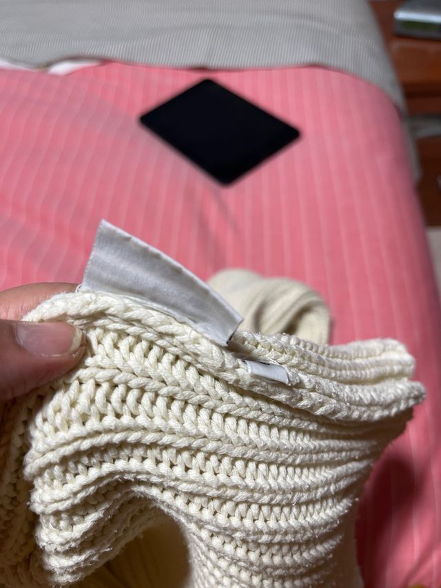 Jersey cuello vuelto 100% algodon