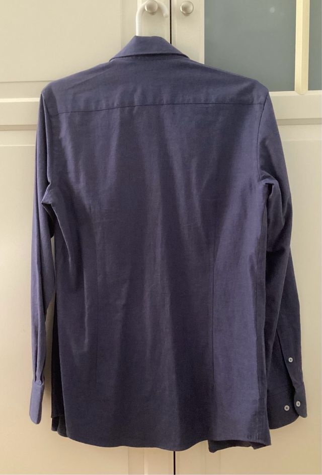 Camisa algodón azul Massimo Dutti hombre talla S