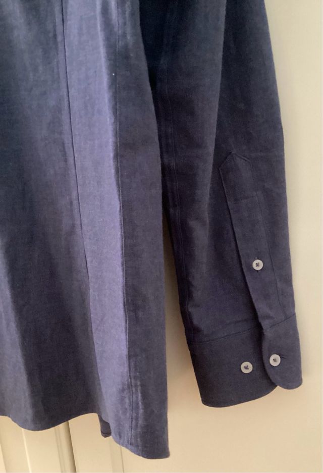 Camisa algodón azul Massimo Dutti hombre talla S