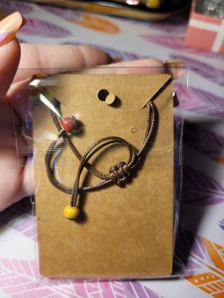 Pulsera corazones cerámica ajustable