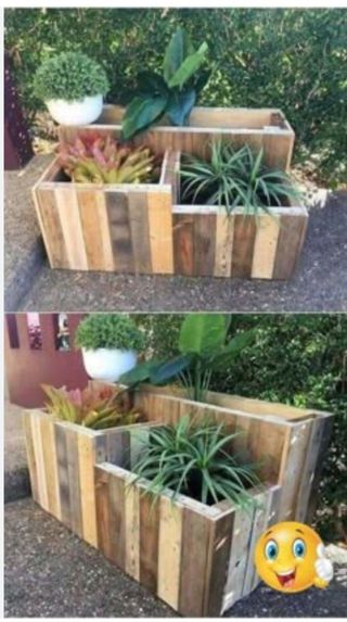 Jardinera de madera