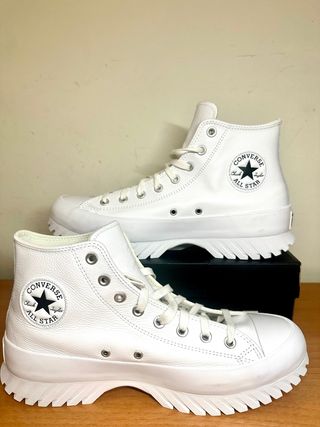Converse blancas piel 45