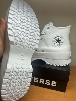 Converse blancas piel 45