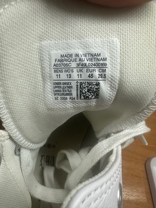 Converse blancas piel 45