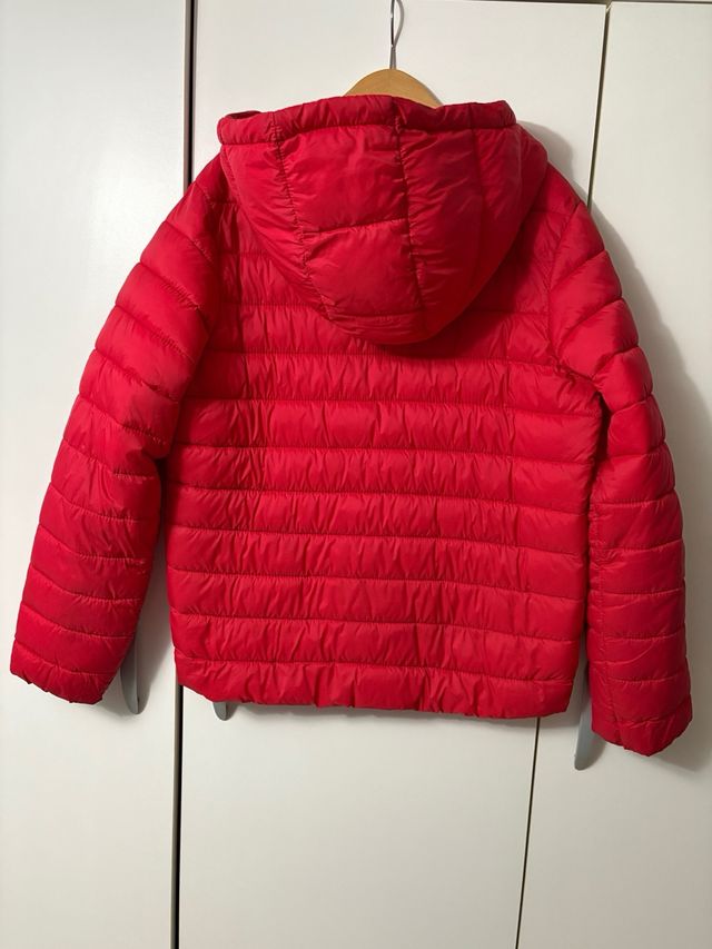 Piumino rosso Benetton bimbo 8/9 anni