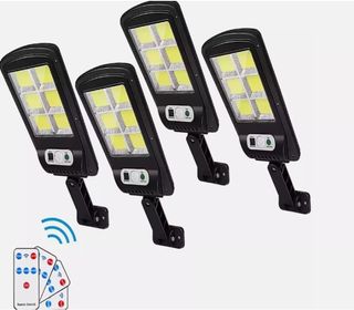 4 Fari Lampioncini Solari 120 Led Sensore Moviment