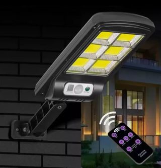 4 Fari Lampioncini Solari 120 Led Sensore Moviment