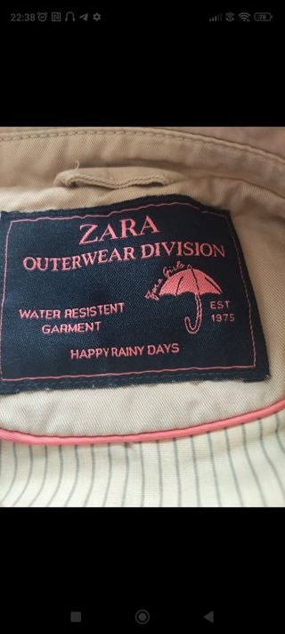 Abrigos Zara niña (13-14) - Rosa y Beige