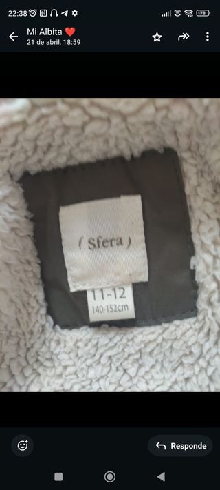 Abrigos Zara niña (13-14) - Rosa y Beige
