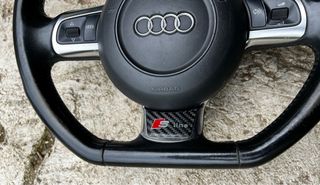 Volante Audi S-Line achatado multifuncion levas