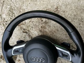 Volante Audi S-Line achatado multifuncion levas