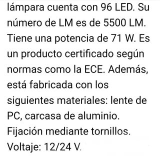 Barra LED curva 55cm - 96 LED