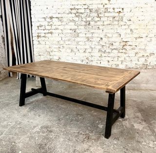 Mesa 200x80cm rústica madera maciza