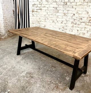 Mesa 200x80cm rústica madera maciza