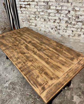 Mesa 200x80cm rústica madera maciza