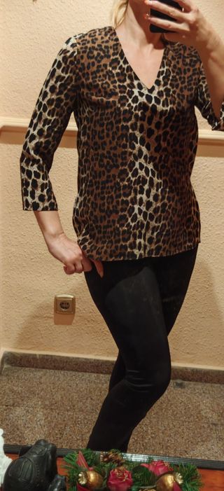 Blusa Leopardo Talla M