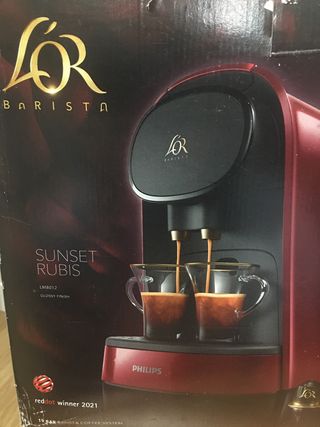 Cafetera Philips L'Or Barista Sunset Rubis