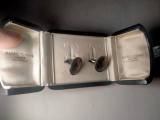 GEMELOS ANTIGUOS PLATA 1 PESETA ESPAÑA'82. VINTAGE