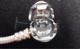 Pandora bracciale a cuore 2 clip cuore 2 charm vetro di murano 1 charm quadrifoglio verde