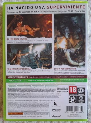 🇪🇸 TOMB RAIDER XBOX 360
