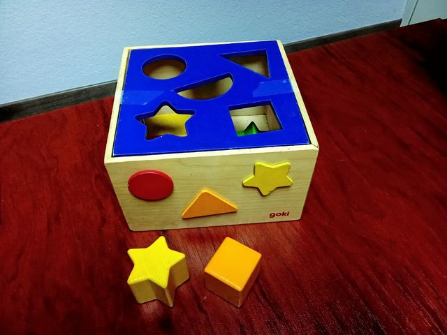 Juguete piezas madera para bebés