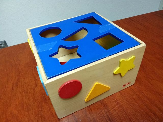 Juguete piezas madera para bebés