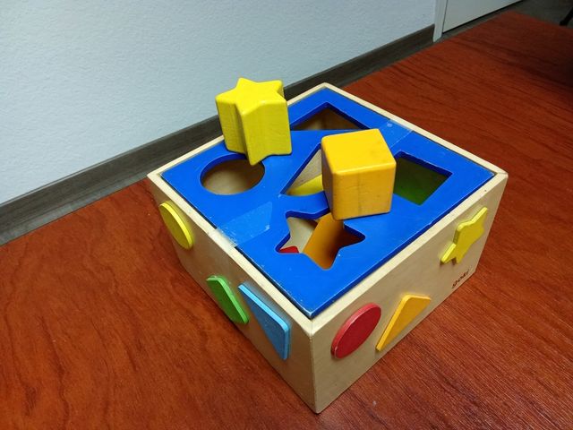 Juguete piezas madera para bebés