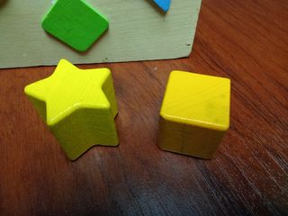 Juguete piezas madera para bebés