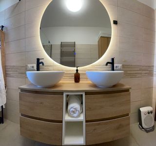 Mobile bagno 2 lavabi legno bianco