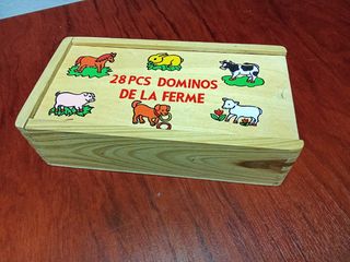 Dominó de madera para niños