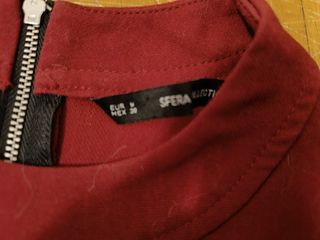 Minivestido Sfera burdeos-negro, talla M