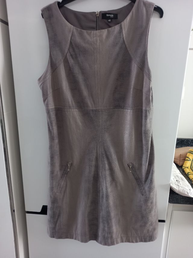 Vestido Fórmula Joven Gris - Talla 40