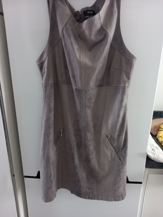 Vestido Fórmula Joven Gris - Talla 40